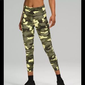 Lululemon Fast and Free Camo Tight 27”